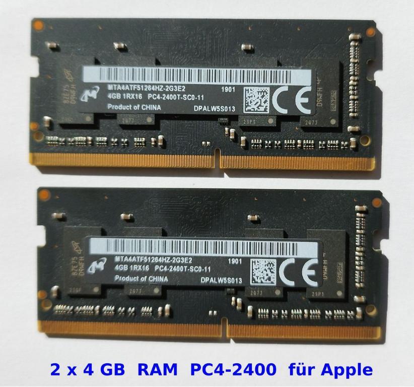 Apple DDR4 Ram 8GB (2 Riegel x 4GB) in Liestal - Bild 4