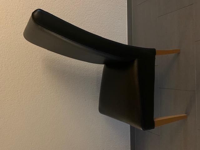 Stühle 6 Stk - Buche/Kunstleder schwarz in Buchs - Bild 4