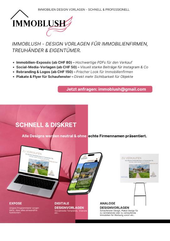 ImmoBlush – Hochwertige Designvorlagen für die Immobilienbranche in Brugg - Bild 1