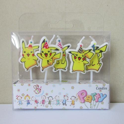 Pokémon Pikachu Kerzen Set Geburtstagskerzen Kuchen Torte Kinder in Brig - Bild 1