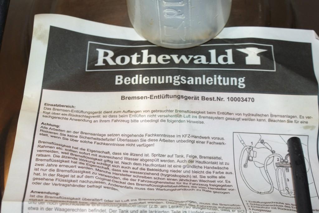 Rothewald Bremsen Entlüftungsgerät in Neuenhof - Bild 2