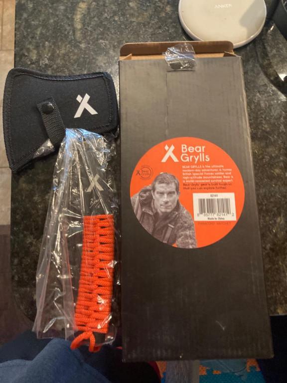 Bear Grylls Paracord Survival Axt Beil Hatchet Scheide Camping in Brig - Bild 1
