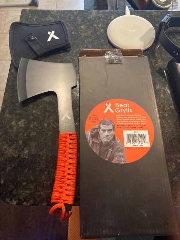 Bear Grylls Paracord Survival Axt Beil Hatchet Scheide Camping in Brig - Bild 3