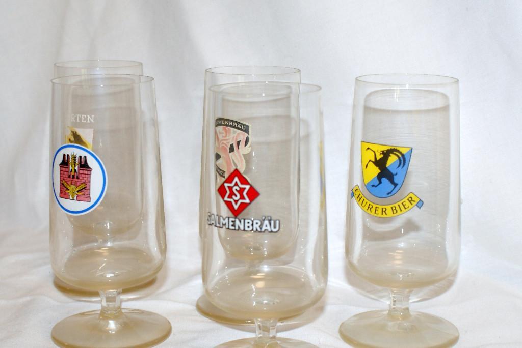 6 Bierkrüge 0,4 l Zürich und 5 Pilsgläser div Muster in Urdorf - Bild 5