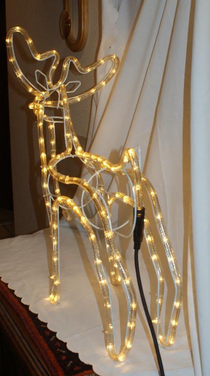 3 Led Outdoor Weihnachtsutensilien Rentier Schlitten für Outdoor in Urdorf - Bild 3