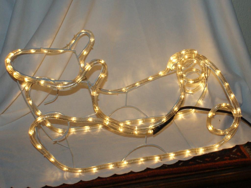 3 Led Outdoor Weihnachtsutensilien Rentier Schlitten für Outdoor in Urdorf - Bild 6