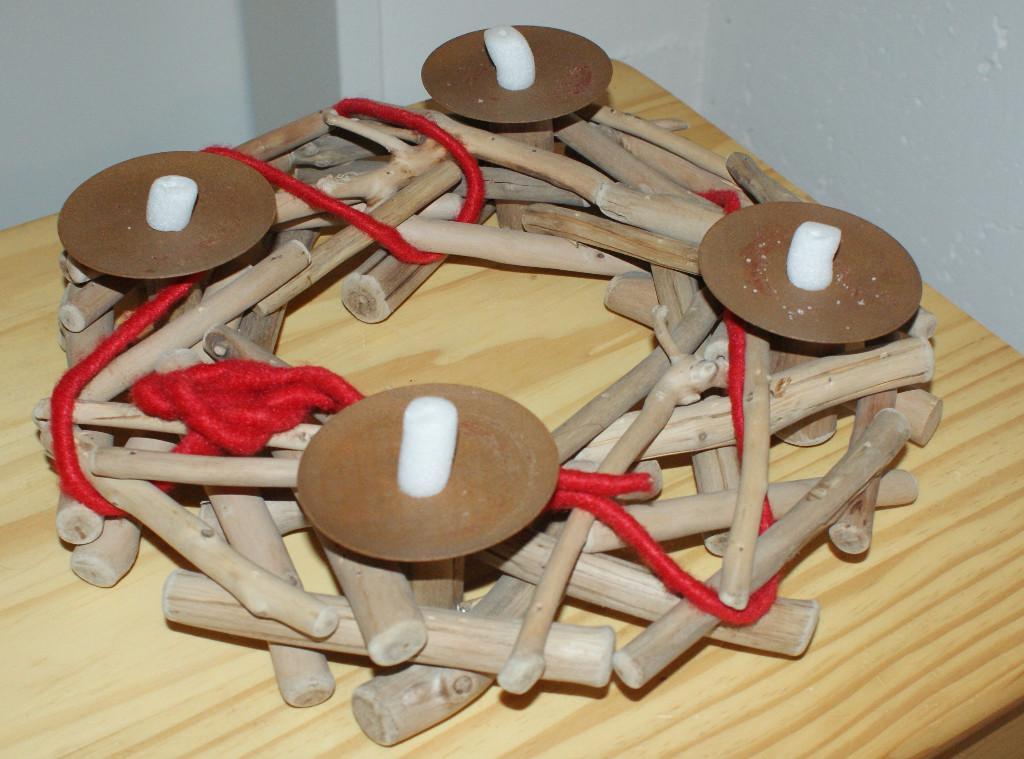 Adventzkranz für Kerzen in Urdorf - Bild 2