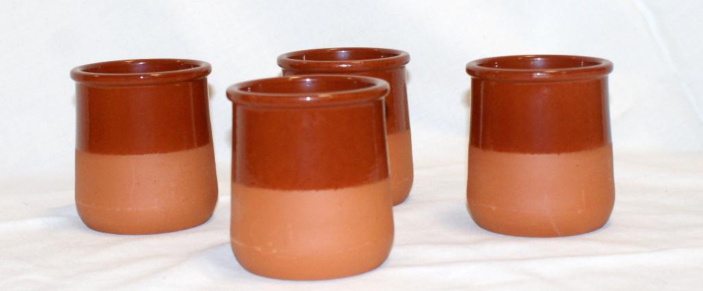 4 Braune Becher in Urdorf - Bild 1