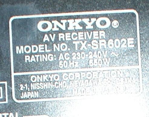 Onkyo AV Reciver TX SR 602 E in Bremgarten - Bild 2