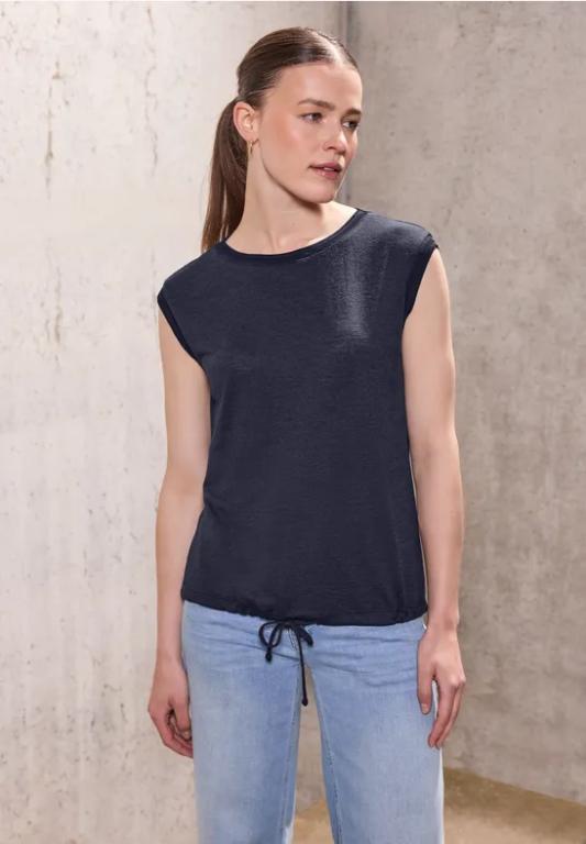 Leinen-Look Shirt mit Tape in Willisau - Bild 1