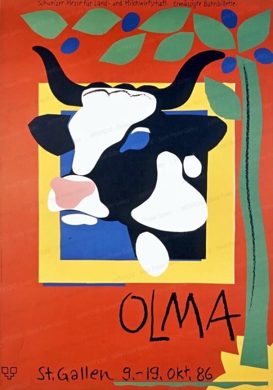 Original Olma Plakat von 1986 in Appenzell - Bild 1