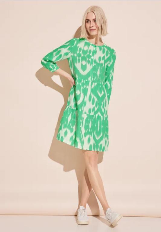 Leinen Kleid mit Print in Appenzell - Bild 1