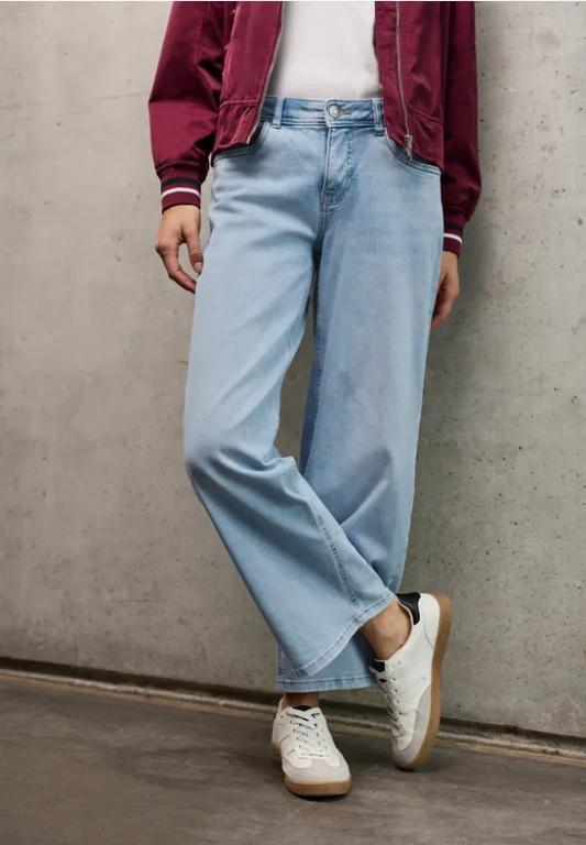 Bleached Wide Leg Jeans in Bern - Bild 1