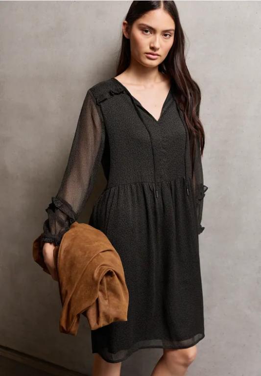 Gemustertes Chiffon-Kleid in Appenzell - Bild 1