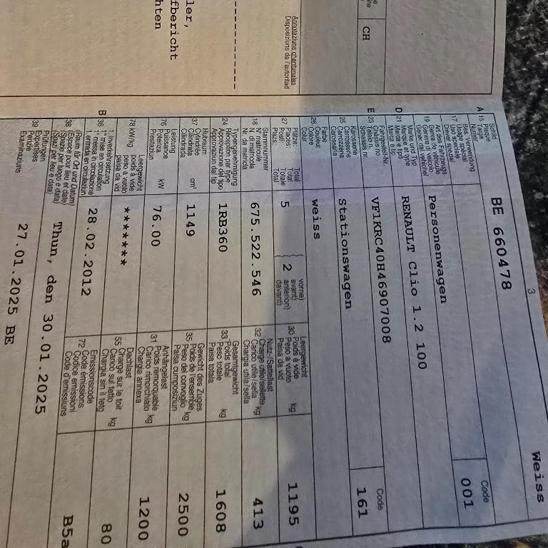 Auto zu verkaufen renault clio in Steffisburg - Bild 4
