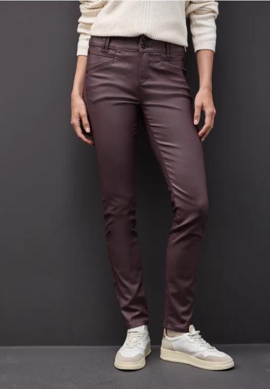 Slim Fit Coated Hose in Luzern - Bild 1