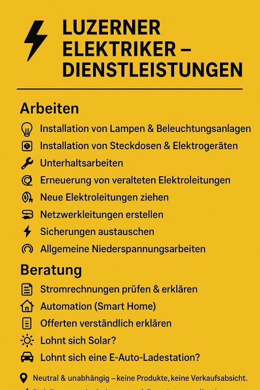 Elektroinstallation & Elektroberatung in Emmen - Bild 2