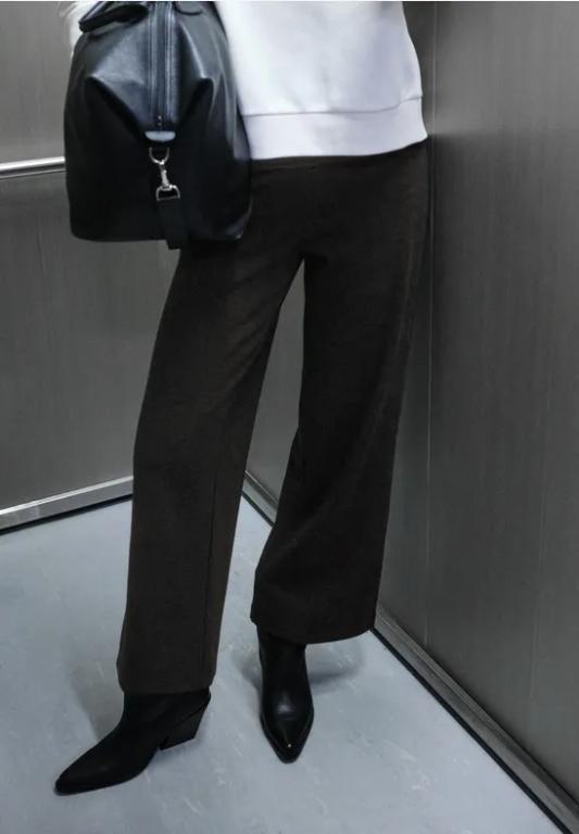 Herringbone Wide Leg Hose in Liestal - Bild 1