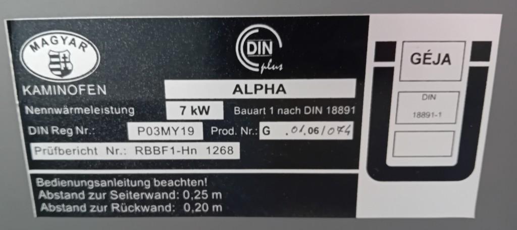 Schwedenofen Alpha / Enigma / 7 kW / Neu! in Bremgarten - Bild 4