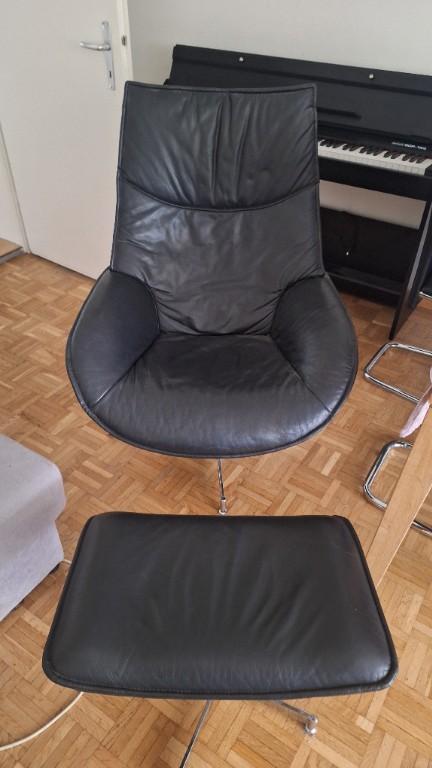 Chefsessel Schwarz Leder in Bülach - Bild 1