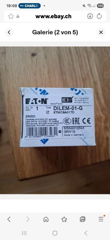 Elektro schütz schlieser Eaton Neu original verpackt in Steffisburg - Bild 1