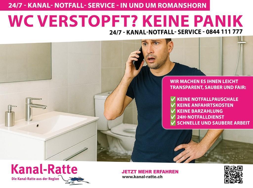 WC verstopft in Romanshorn Wir sind sofort da! in Stäfa - Bild 1