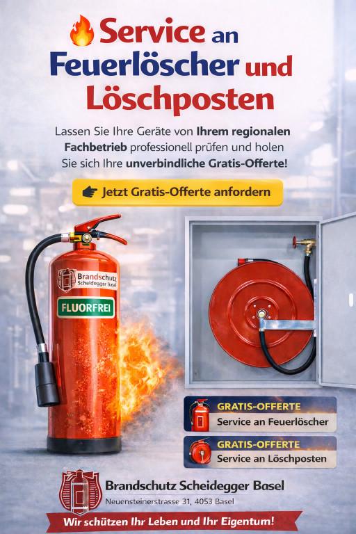 Service an Feuerlöscher und Löschposten in Basel - Bild 1