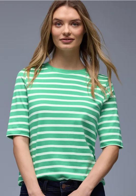 Kurzarm T-Shirt mit Streifenmuster in Luzern - Bild 1