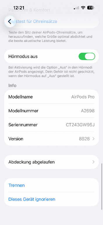 Apple AirPods Pro 2 (Lightning) einwandfrei in Hombrechtikon - Bild 4