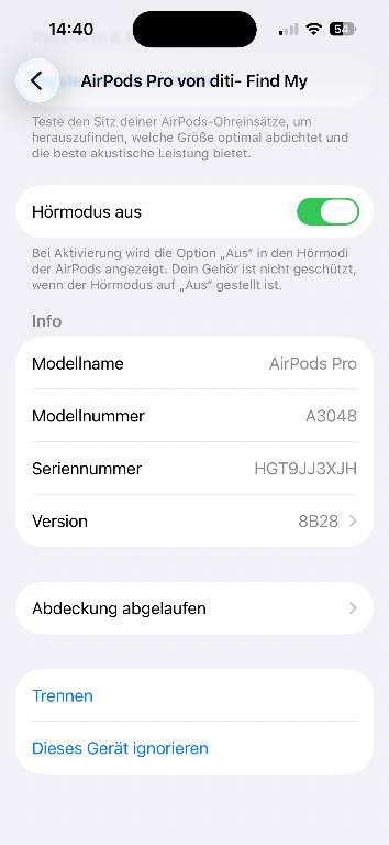 Apple AirPods Pro 2. Gen (USB-C) - neuwertig & komplett in Hombrechtikon - Bild 3