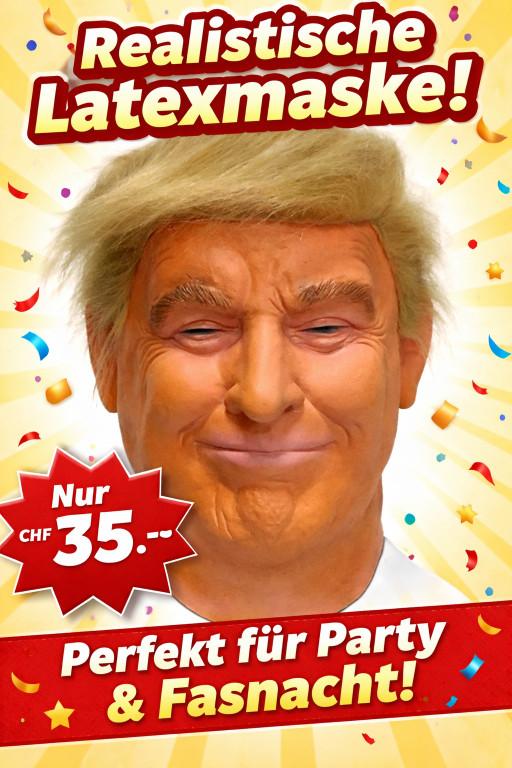 Donald Trump Maske Fasnacht Kostüm in Brig - Bild 1