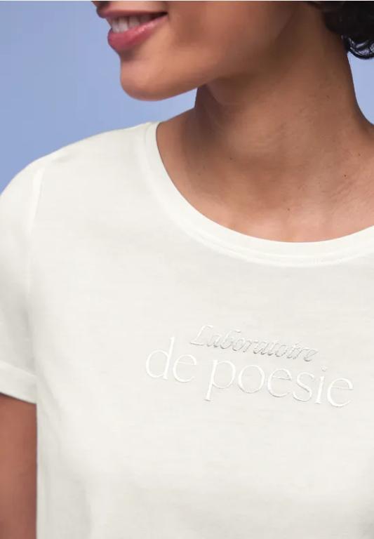 Kurzarm Shirt mit Folien-Wording in Embrach - Bild 1