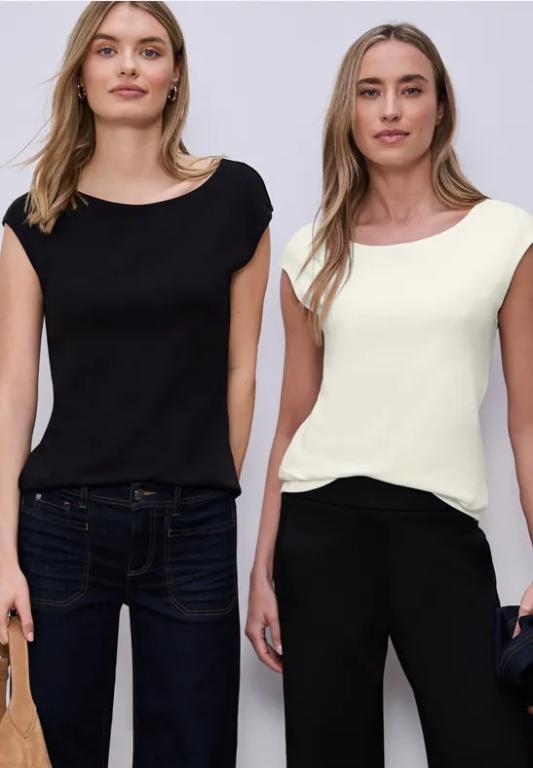 Basic Shirt mit Boatneck im 2er-Pack in Dulliken - Bild 1