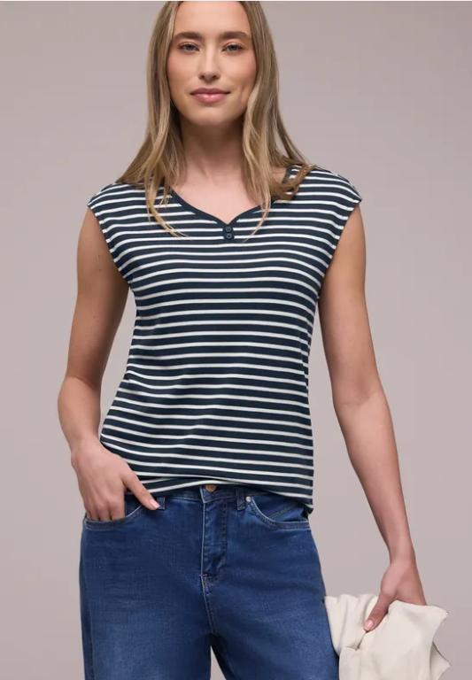 Ärmelloses Shirt mit Knopfdetail in Urdorf - Bild 1