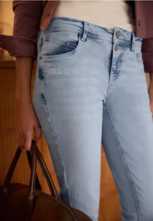 Mid Waist Slim Leg Jeans im Casual Fit in Bern - Bild 1