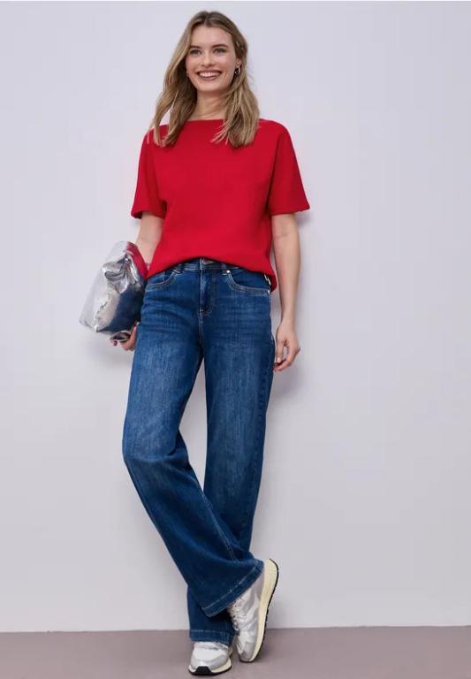 Dropped Shoulder Shirt mit Rippdetail in Dulliken - Bild 1