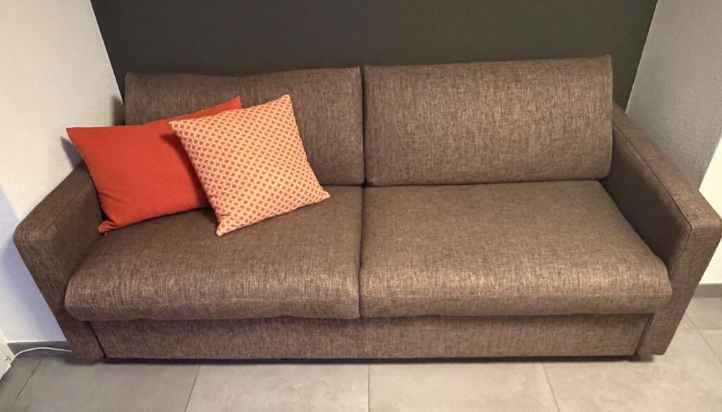 Bettsofa Stoff braun in Locarno - Bild 1