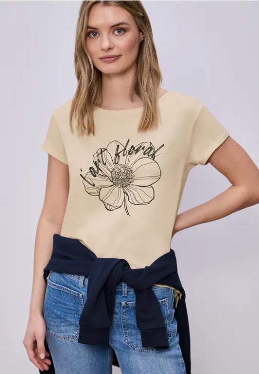 Kurzarm Shirt mit floralem Artwork in Urdorf - Bild 1