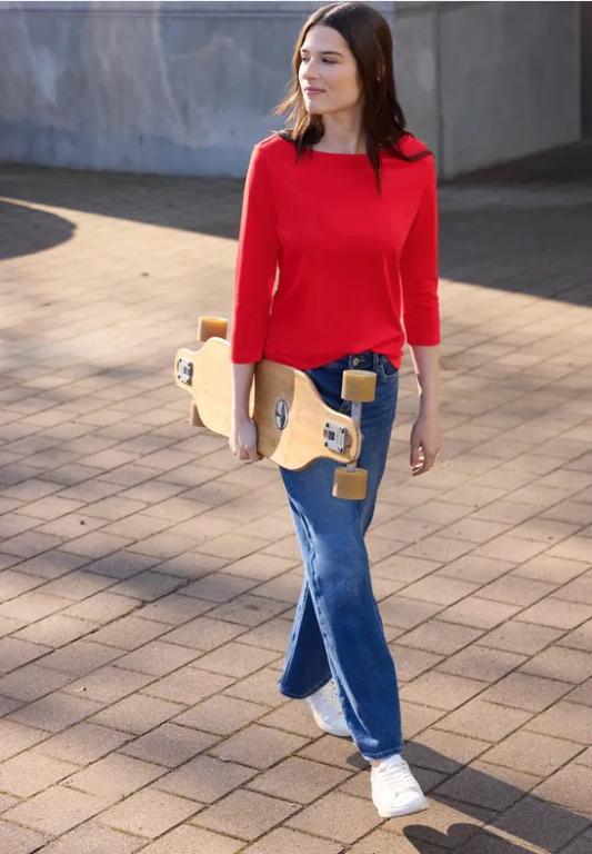 Basic Shirt mit U-Boot-Ausschnitt in Willisau - Bild 1