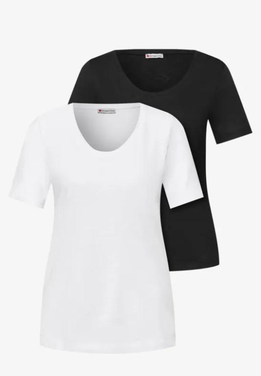 Basic T-Shirt mit Kurzarm im 2er-Pack in Chur - Bild 1