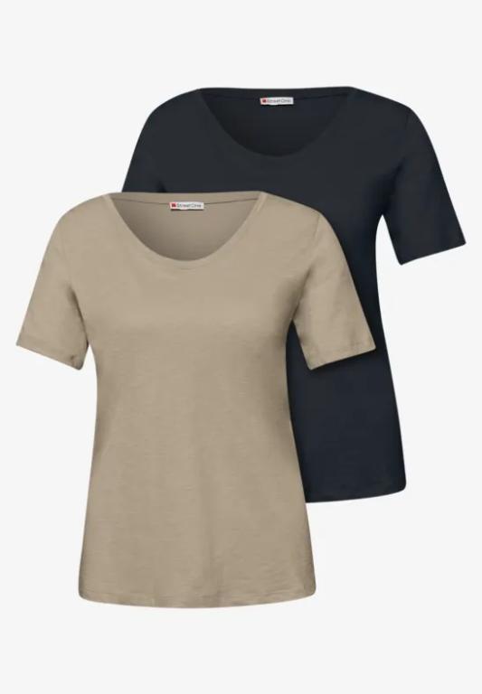 Basic T-Shirt mit Kurzarm im 2er-Pack in Bern - Bild 1