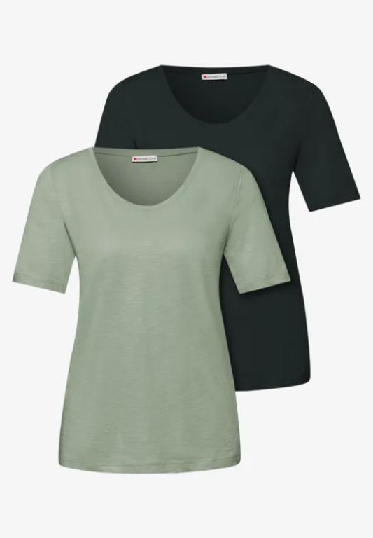 Basic T-Shirt mit Kurzarm im 2er-Pack in Luzern - Bild 1