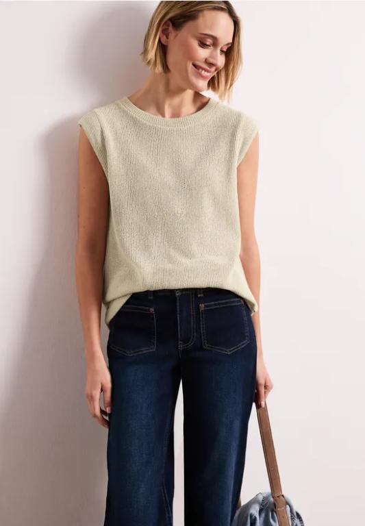 Dropped Shoulder Top im Strick-Look in Thun - Bild 1