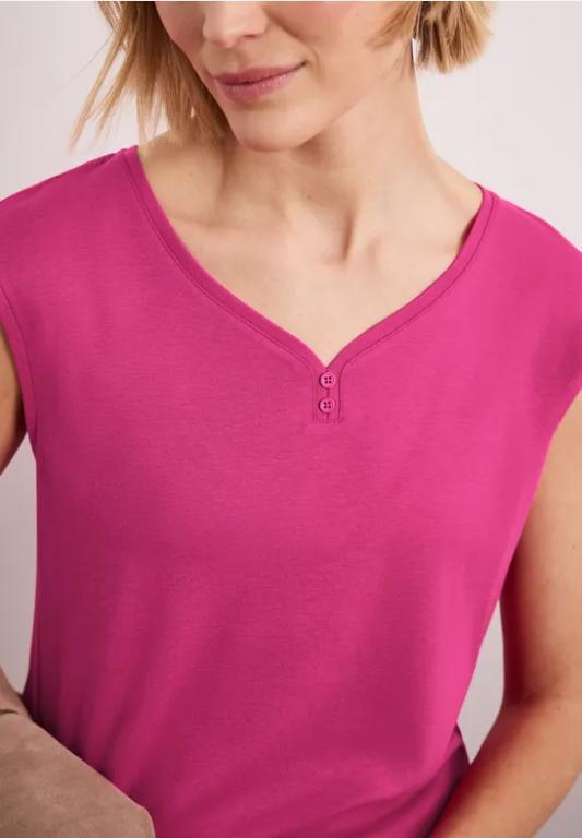 Shirt mit gerundetem V-Ausschnitt in Zürich - Bild 1