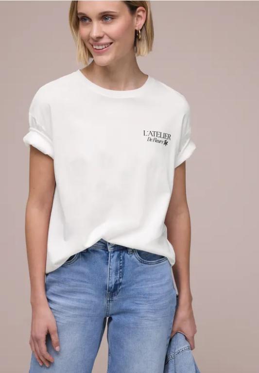 T-Shirt mit Rundhals und Backprint in St. Gallen - Bild 1