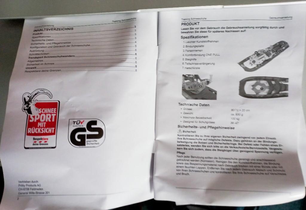 1 Paar Trekking Schneeschuhe NCXTREME, neu in Wald - Bild 6
