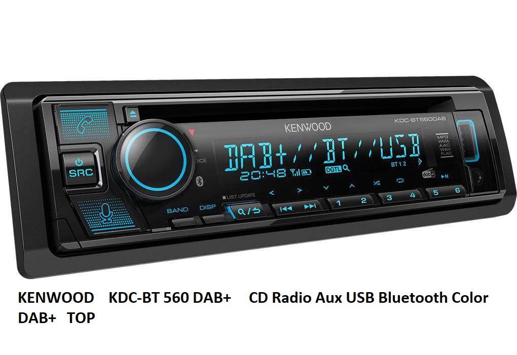 DAB + Autoradio CD USB Aux Color Bluetooth Neu Kenwood BT-560 DA in Meilen - Bild 3