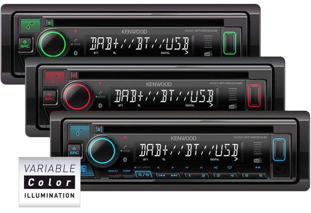 DAB + Autoradio CD USB Aux Color Bluetooth Neu Kenwood BT-560 DA in Meilen - Bild 4