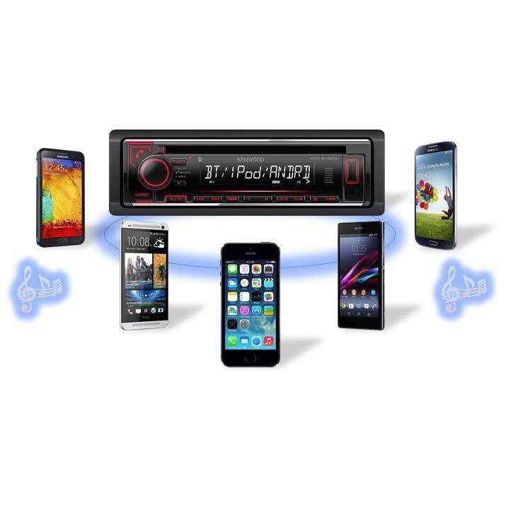 DAB + Autoradio CD USB Aux Color Bluetooth Neu Kenwood BT-560 DA in Meilen - Bild 5