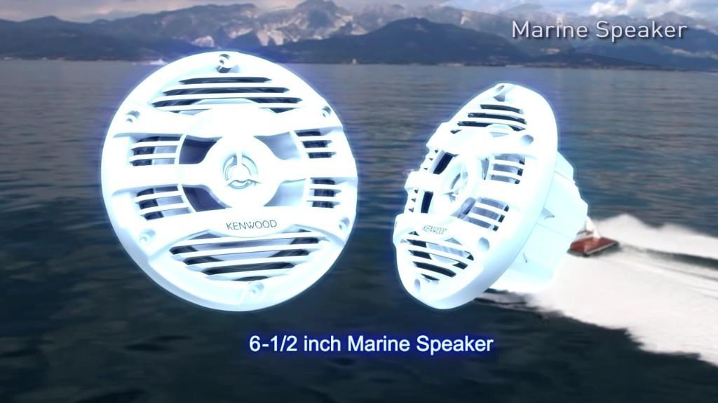 Kenwood Marine weiss KFC-1653MRWNEU Wassergeschützter 2-Weg-Laut in Meilen - Bild 5